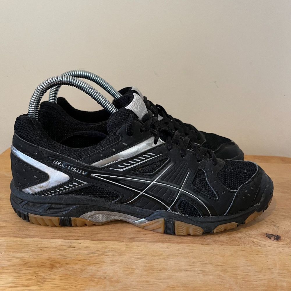 Asics Gel-1150V Womens Size 7 Shoes Black Volleyball‎ Athletic Running Sneakers